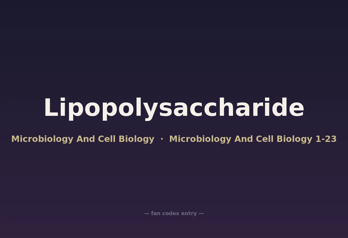 Lipopolysaccharide