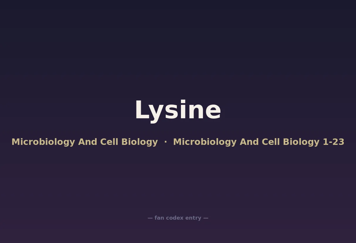 Lysine
