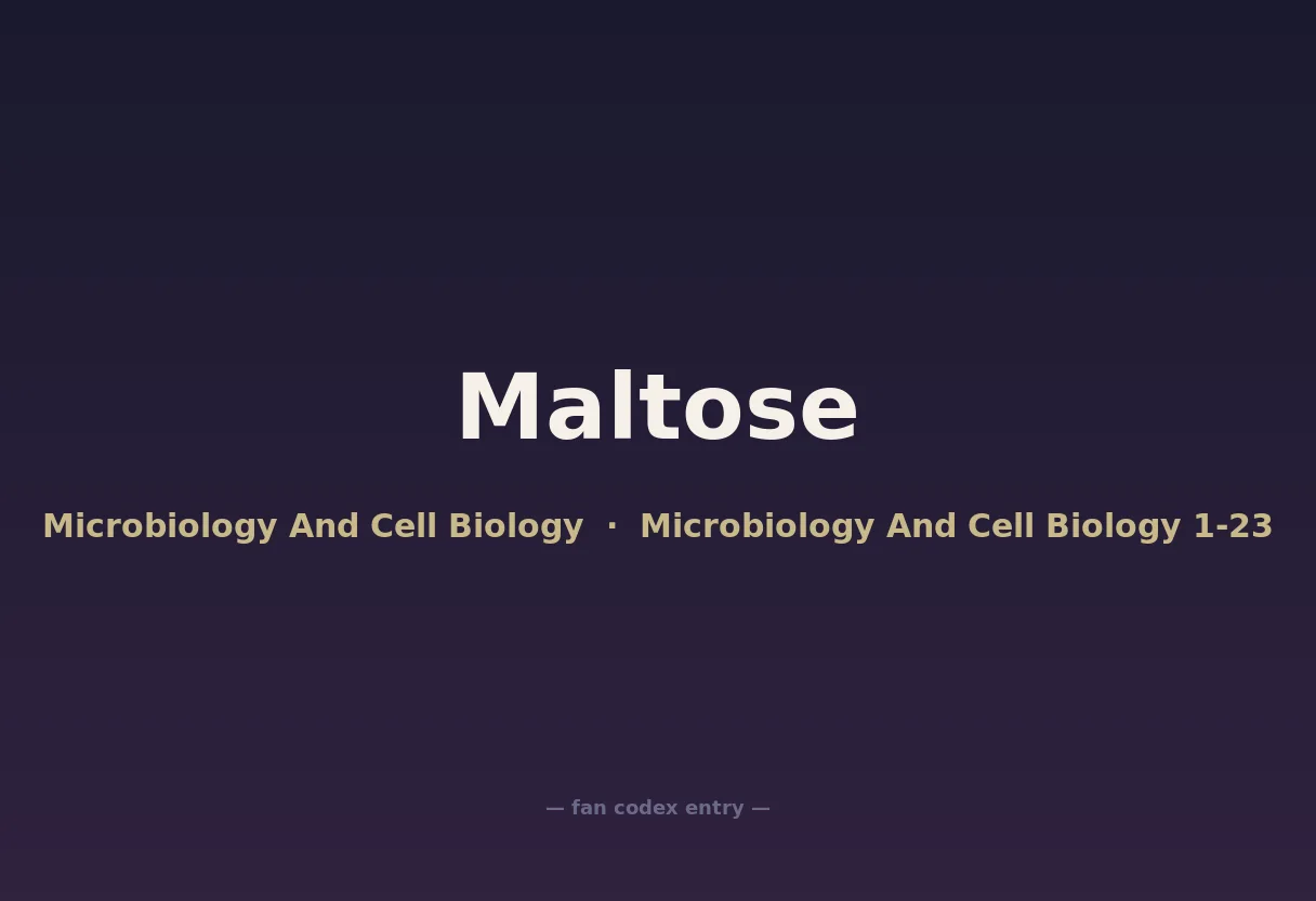 Maltose