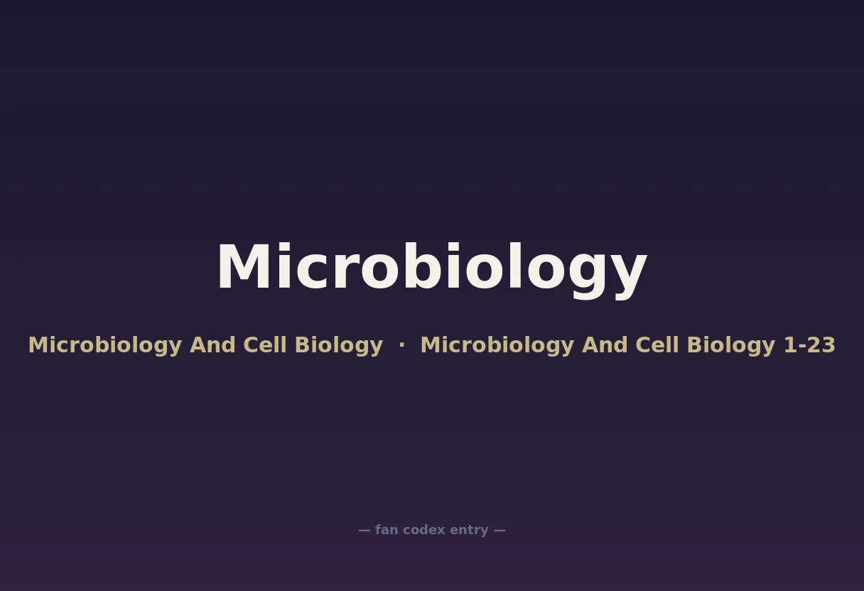 Microbiology