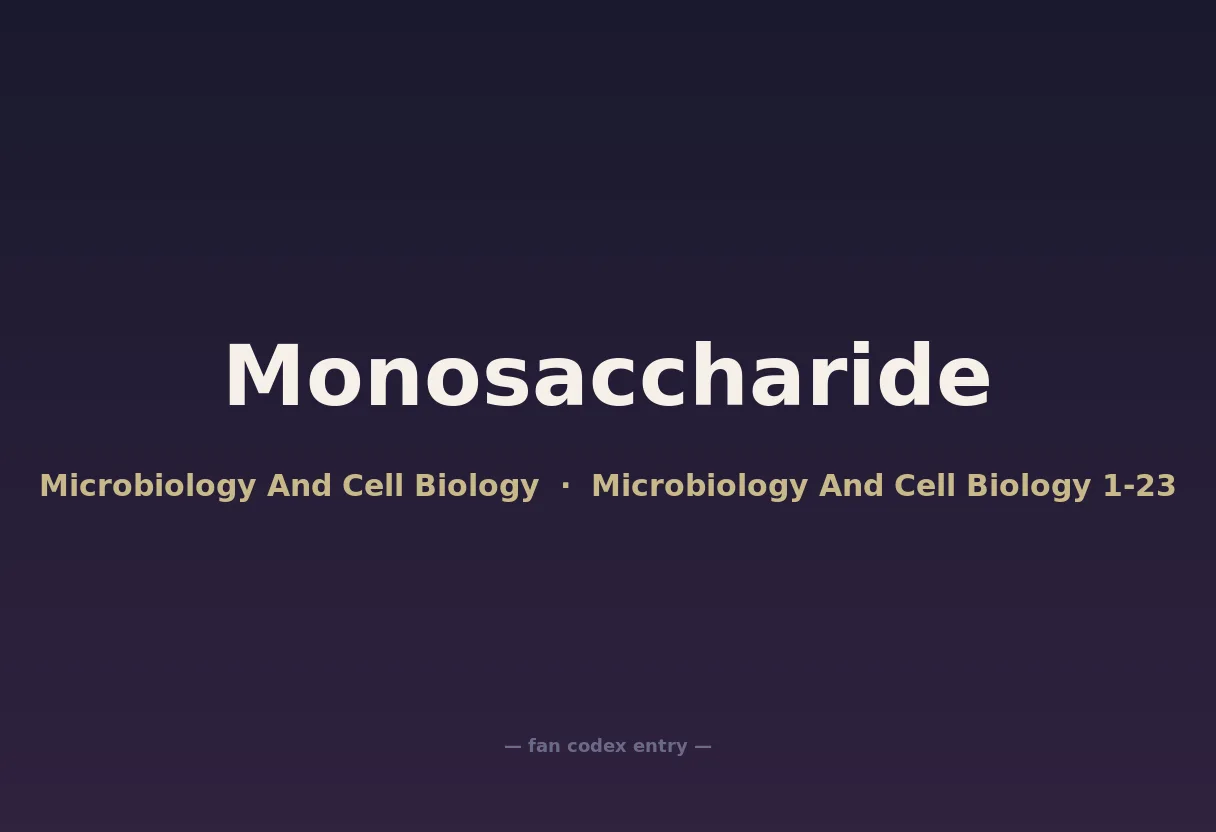 Monosaccharide