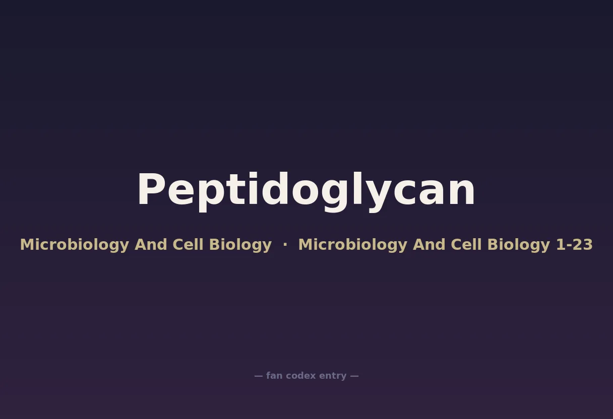 Peptidoglycan