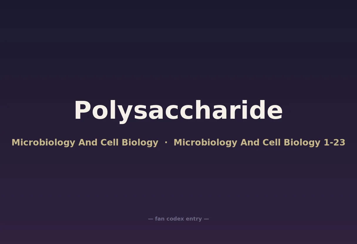 Polysaccharide